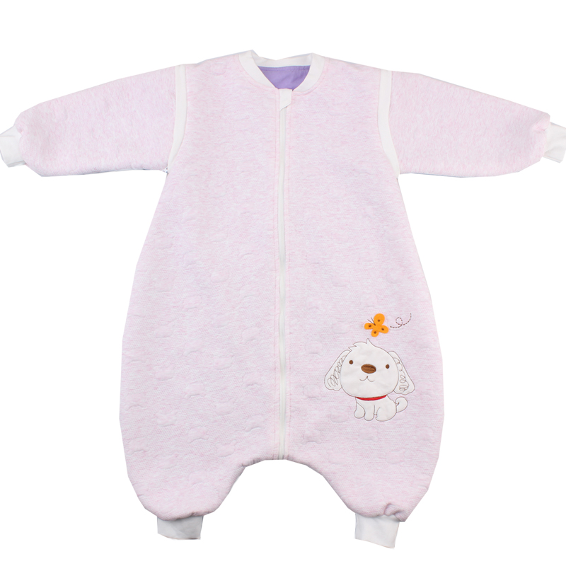 Children's sleeping bag spring and autumn seasons pure cotton breathable linen cotton split leg liner anti-kick quilt