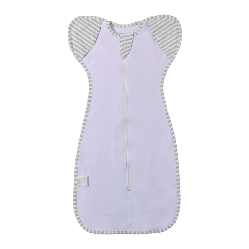 Four seasons baby anti startle swaddle wrapper baby cotton stretch swaddle wrap sleeping bag with detachable sleeves