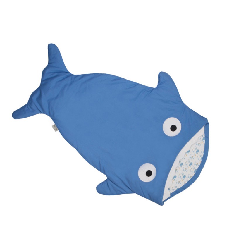 New baby sleeping bag, baby quilt, anti-kick, and shark baby sleeping bag