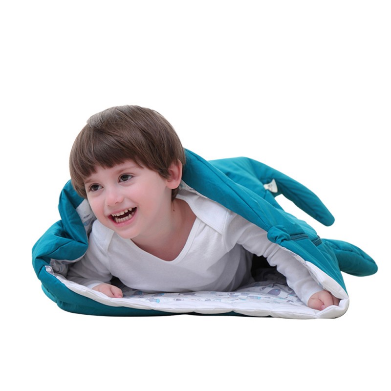 New baby sleeping bag, baby quilt, anti-kick, and shark baby sleeping bag